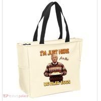 Thanksgiving IM Just Here For The Deviled Eggs Tote Bag thumb 2