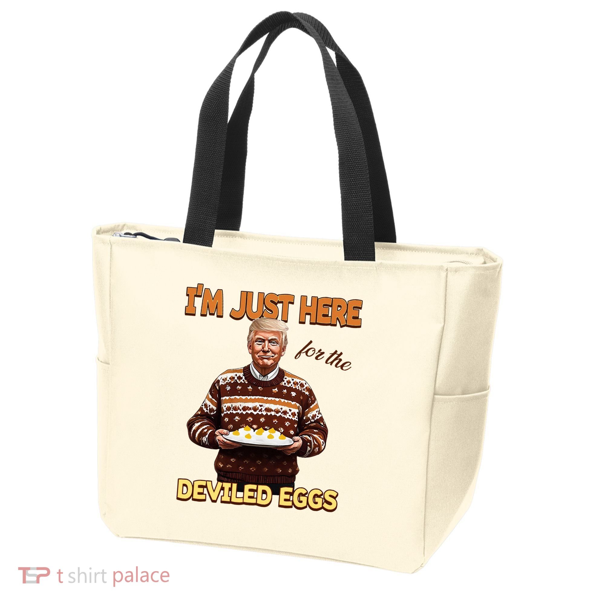 Thanksgiving IM Just Here For The Deviled Eggs Tote Bag
