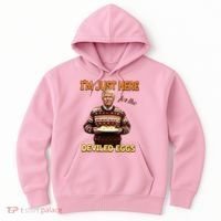 Thanksgiving IM Just Here For The Deviled Eggs Hoodie thumb 0