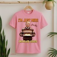Thanksgiving IM Just Here For The Deviled Eggs T-Shirt thumb 2