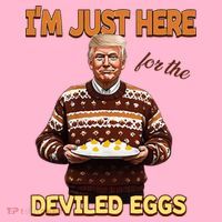 Thanksgiving IM Just Here For The Deviled Eggs Toddler Hoodie thumb 2