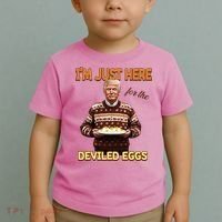 Thanksgiving IM Just Here For The Deviled Eggs Toddler T-Shirt thumb 2