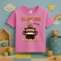Thanksgiving IM Just Here For The Deviled Eggs Toddler T-Shirt thumb 3