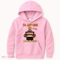 Thanksgiving IM Just Here For The Deviled Eggs Kids Hoodie thumb 0