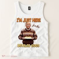 Thanksgiving IM Just Here For The Deviled Eggs Tank Top thumb 2