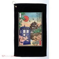 Tardis In Japan Golf Towel thumb 0