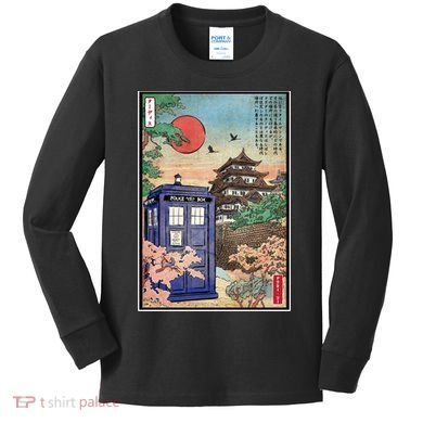 Tardis In Japan Kids Long Sleeve Shirt