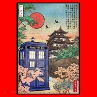 Tardis In Japan Santa Hat thumb 1