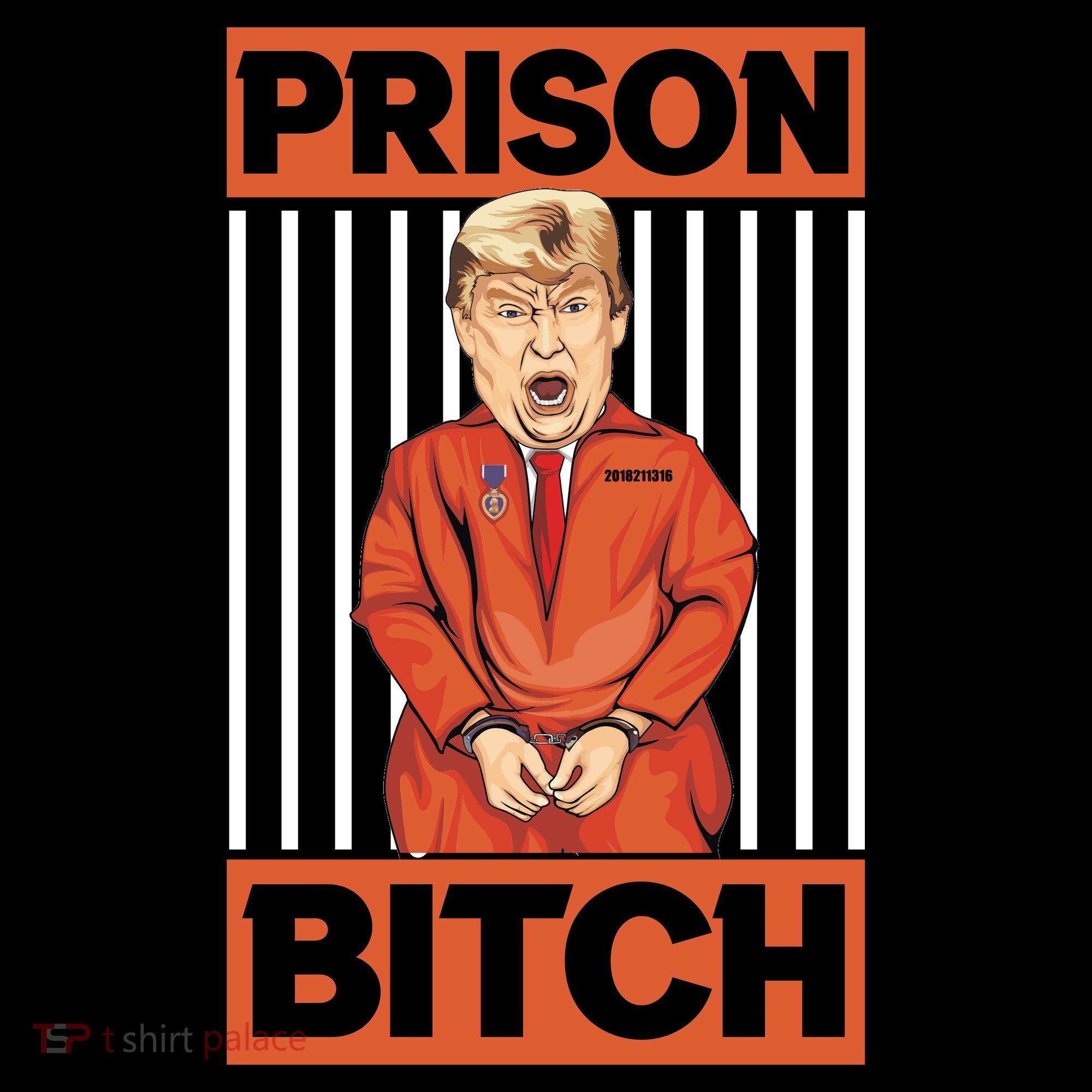 Trump In Jail | PARODY Prison Bitch Women's Hoodie
