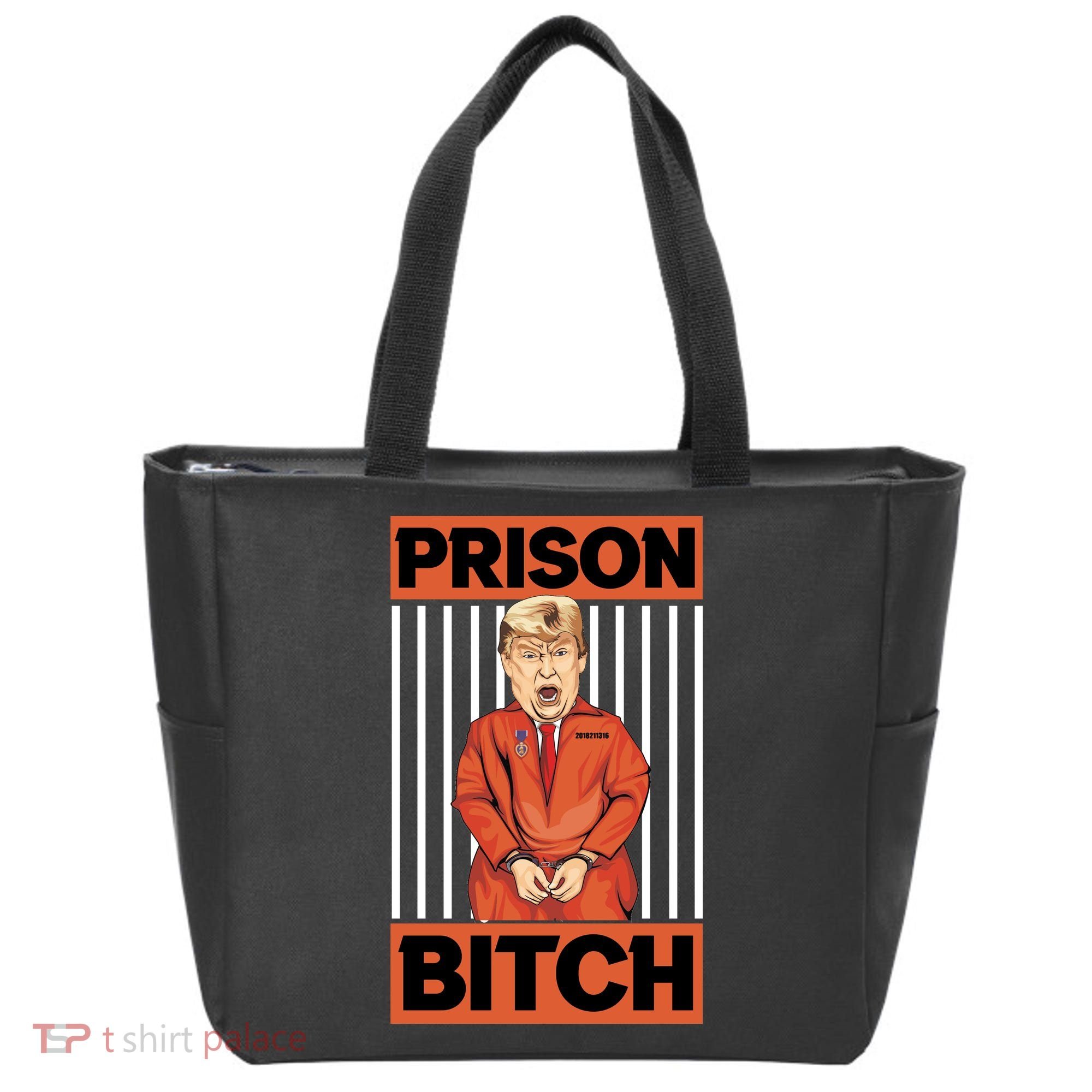 Trump In Jail | PARODY Prison Bitch Tote Bag