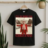 Trump I Ll Be Home For Christmas. T-Shirt thumb 2