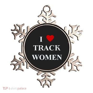 Tf I Love Track Women Ornament