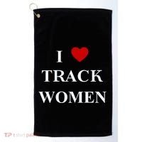 Tf I Love Track Women Golf Towel thumb 0