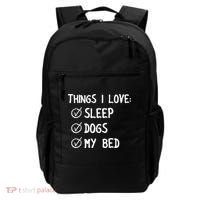 Things I Love Sleep Dogs My Bed Backpack thumb 0