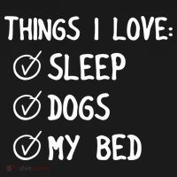 Things I Love Sleep Dogs My Bed Backpack thumb 2