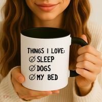 Things I Love Sleep Dogs My Bed Coffee Mug thumb 3