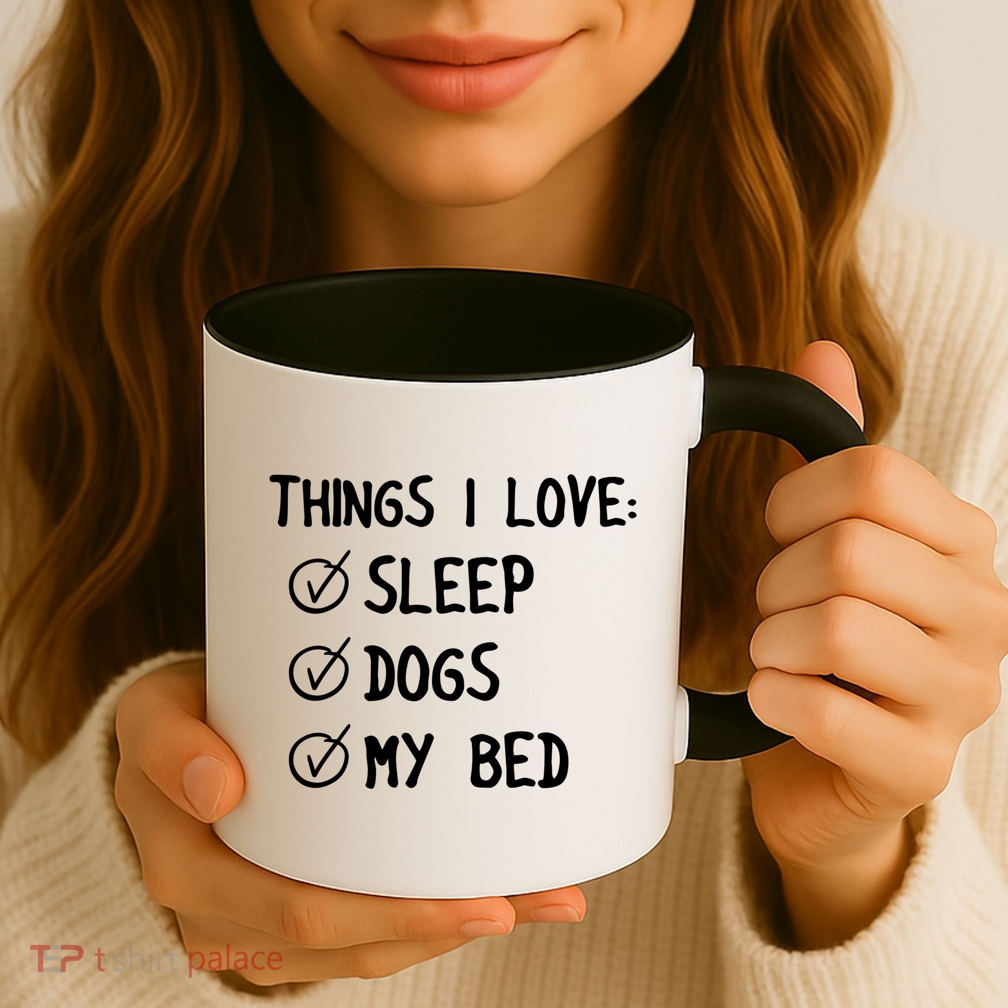 Things I Love Sleep Dogs My Bed Coffee Mug