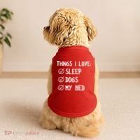 Things I Love Sleep Dogs My Bed Doggie Tank thumb 2