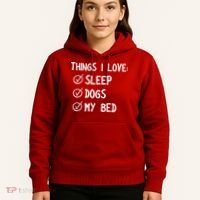 Things I Love Sleep Dogs My Bed Hoodie thumb 5