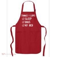 Things I Love Sleep Dogs My Bed Apron thumb 0