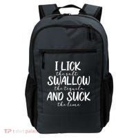 Tequila I Lick Swallow And Suck Drinking Alcohol Backpack thumb 0