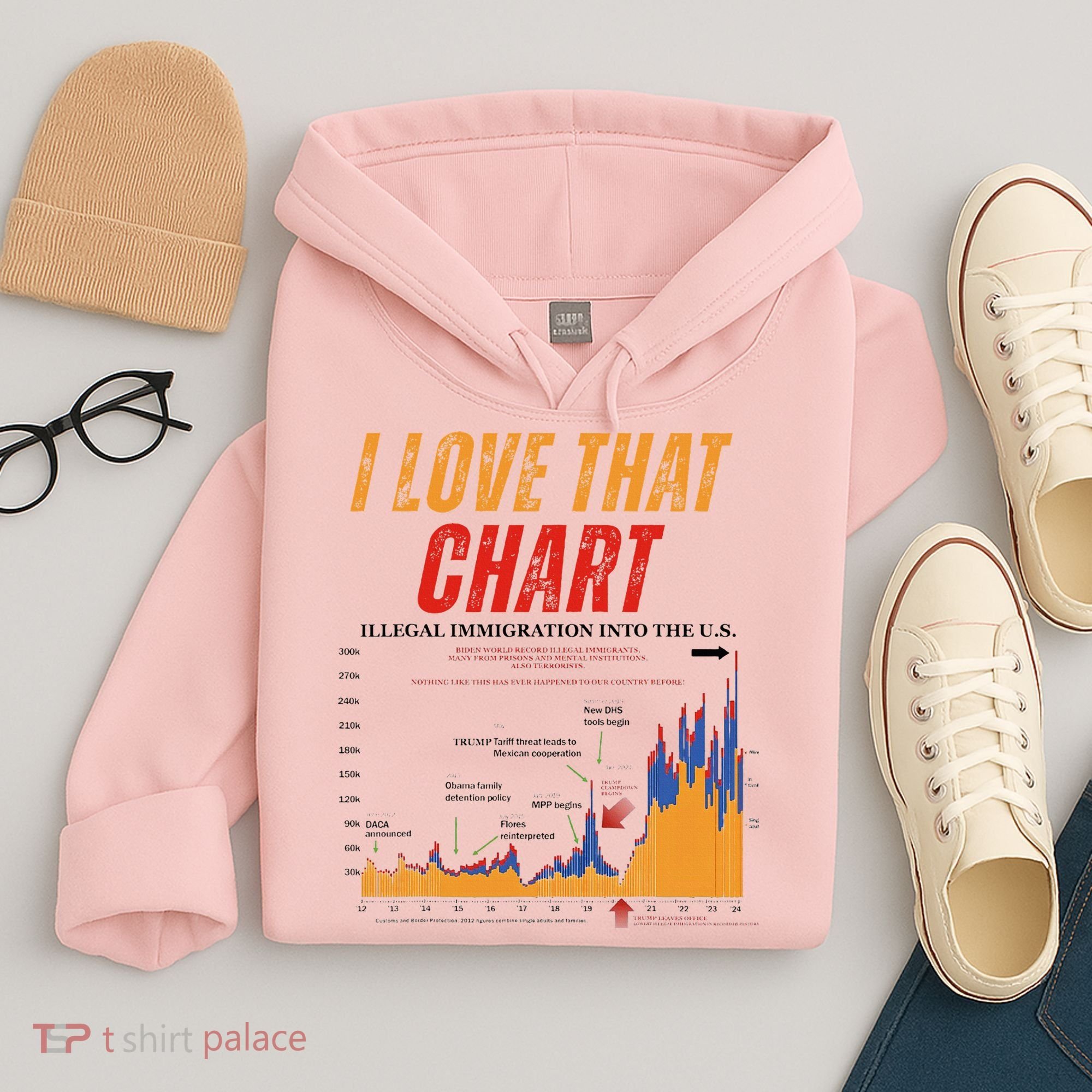 Trump I Love That Chart Hoodie