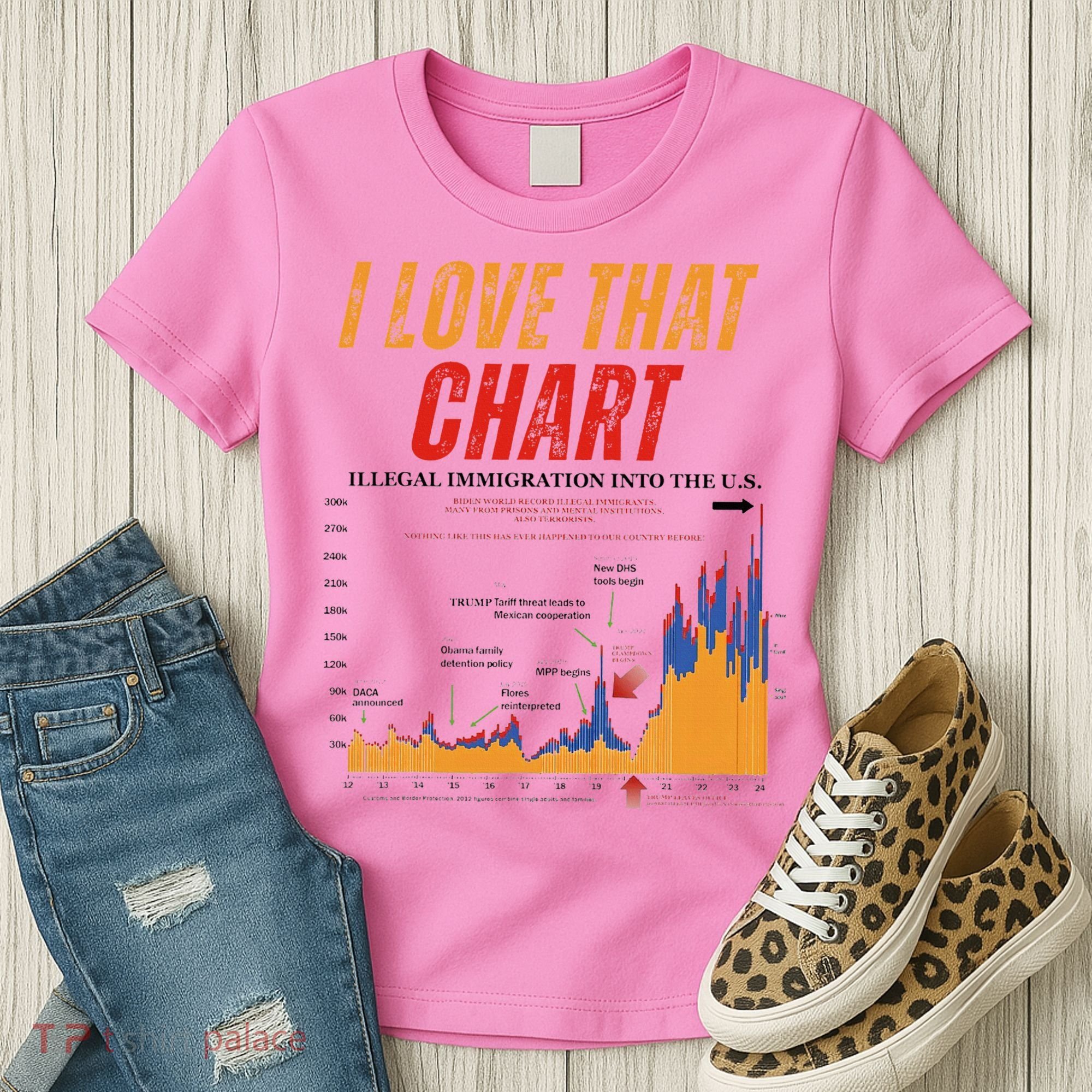 Trump I Love That Chart Women's T-Shirt