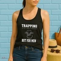 Trapping It's Like Fishing But For Women's Tank Top thumb 2