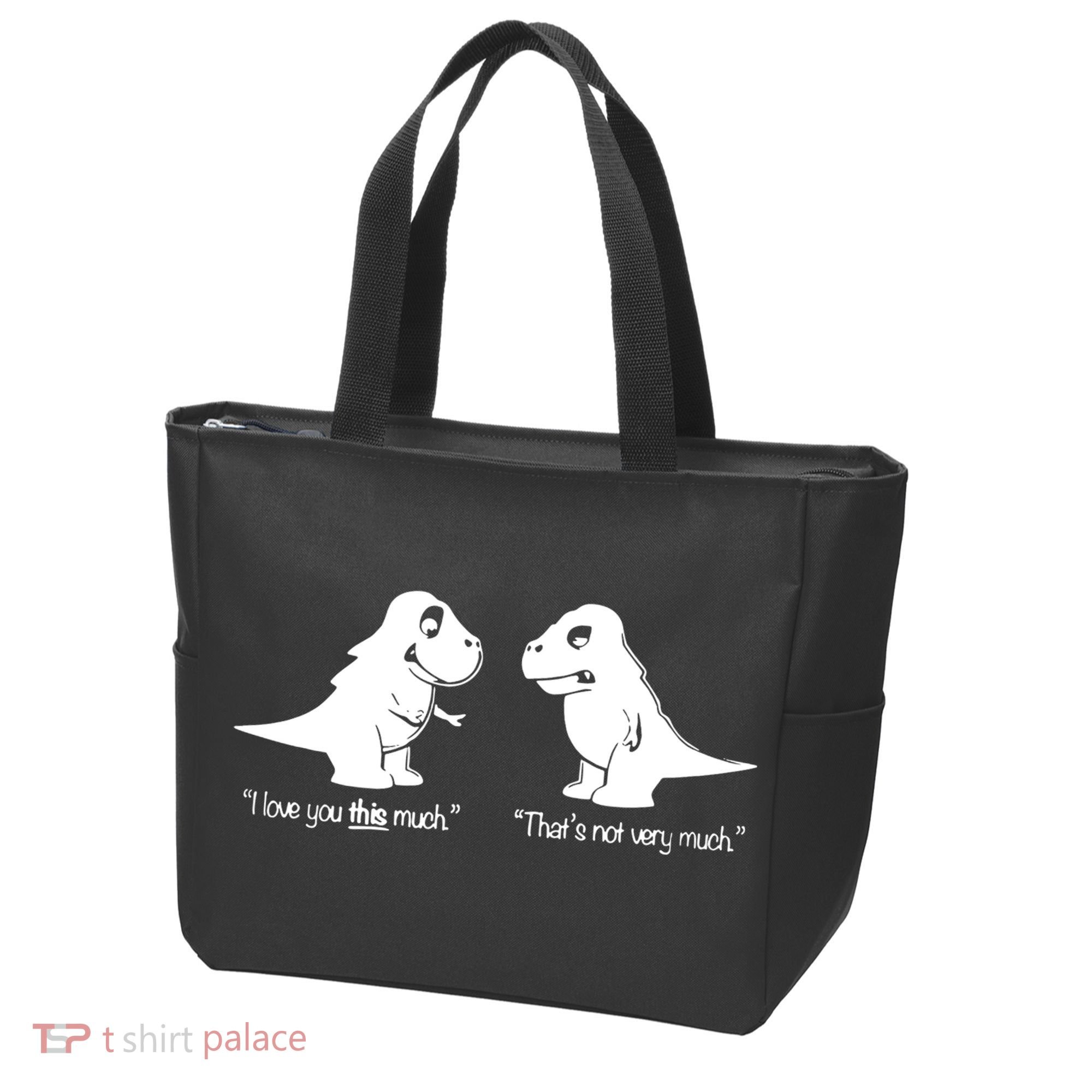 Trex I Love You This Much Tote Bag