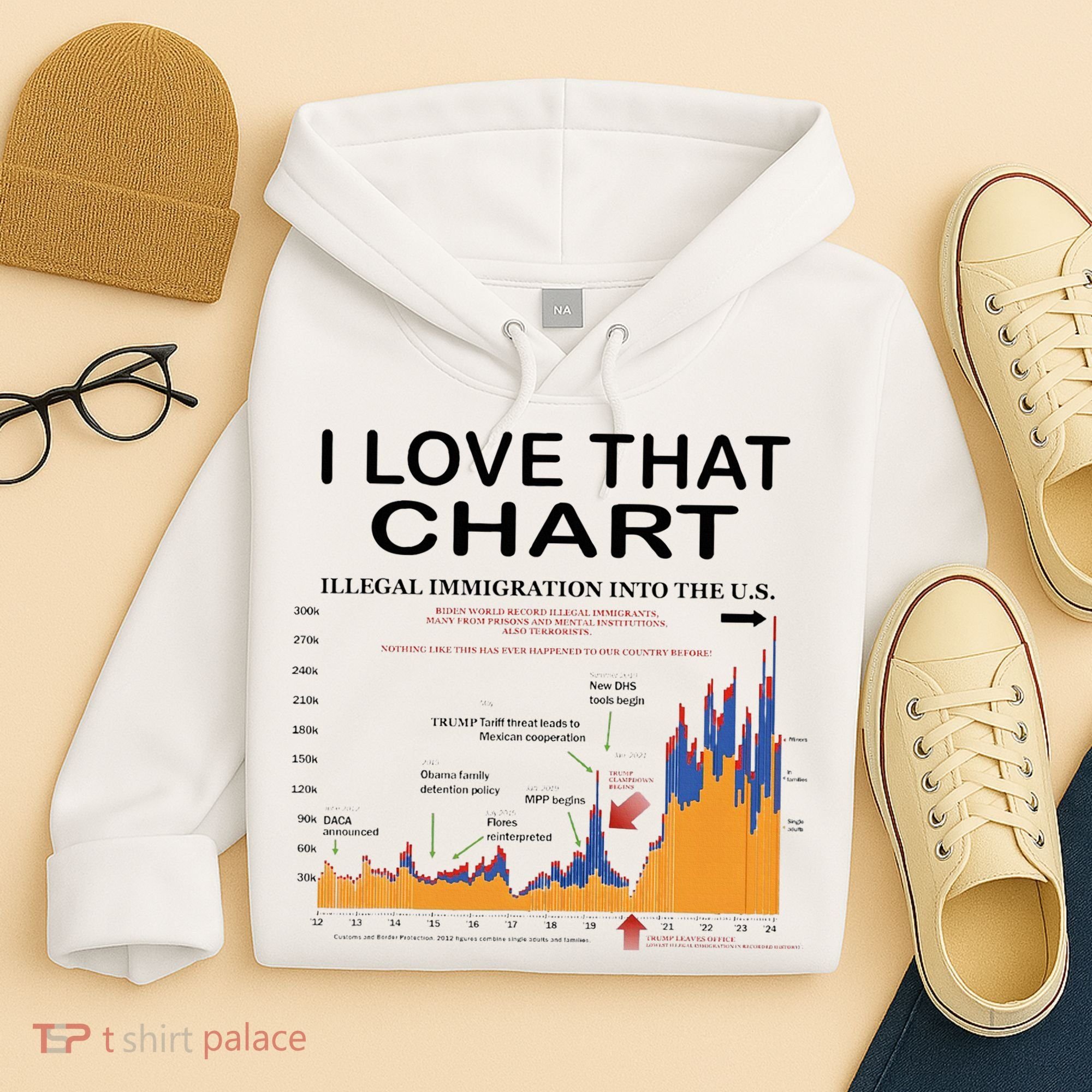 Trump I Love That Chart Hoodie