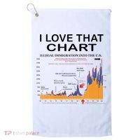 Trump I Love That Chart Golf Towel thumb 0