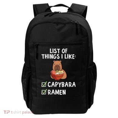 Things I Like Capybara Lover Capybara Girl Capybara Boy Backpack