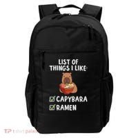 Things I Like Capybara Lover Capybara Girl Capybara Boy Backpack thumb 0