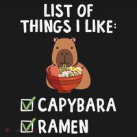 Things I Like Capybara Lover Capybara Girl Capybara Boy Bucket Hat thumb 4