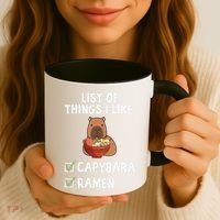 Things I Like Capybara Lover Capybara Girl Capybara Boy Coffee Mug thumb 3