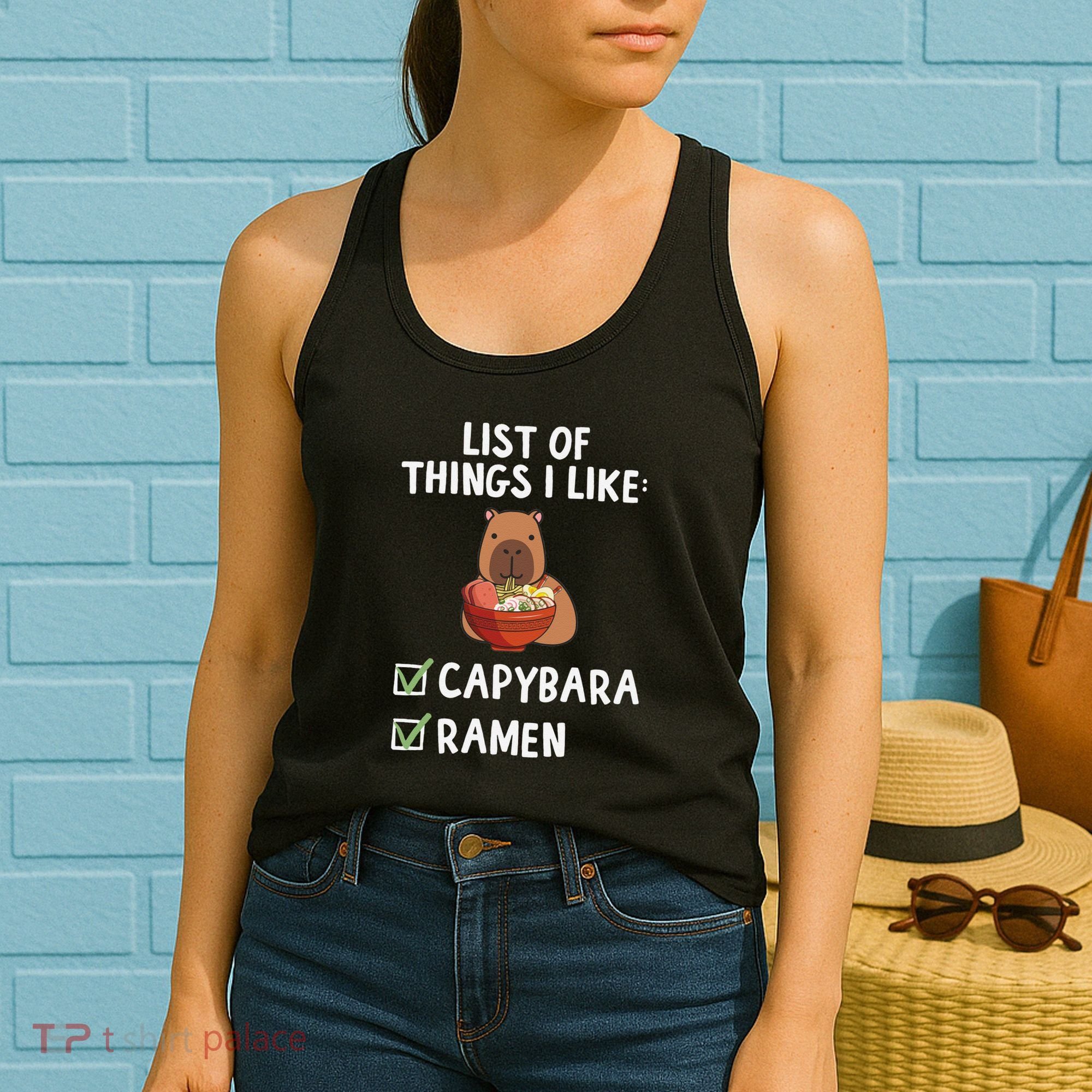 Things I Like Capybara Lover Capybara Girl Capybara Boy Women's Tank Top