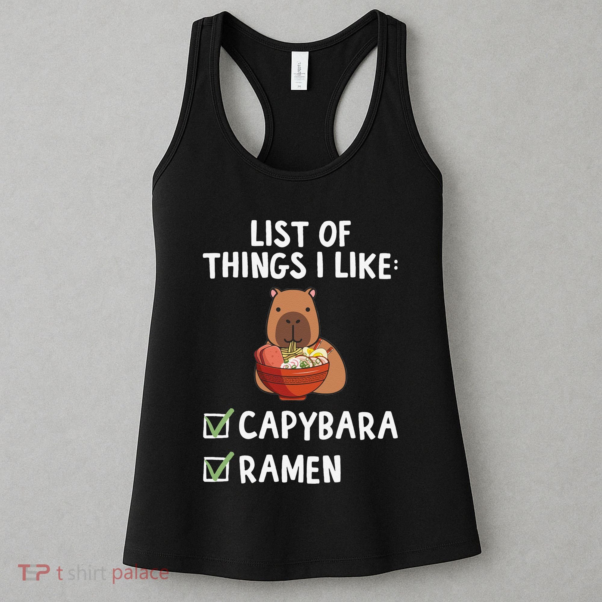 Things I Like Capybara Lover Capybara Girl Capybara Boy Women's Tank Top