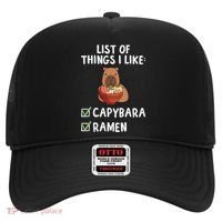 Things I Like Capybara Lover Capybara Girl Capybara Boy Hat thumb 0