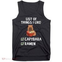 Things I Like Capybara Lover Capybara Girl Capybara Boy Tank Top thumb 0
