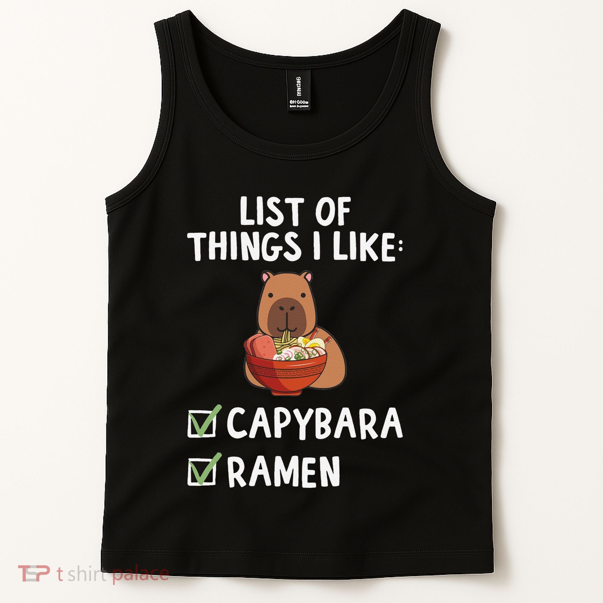 Things I Like Capybara Lover Capybara Girl Capybara Boy Tank Top