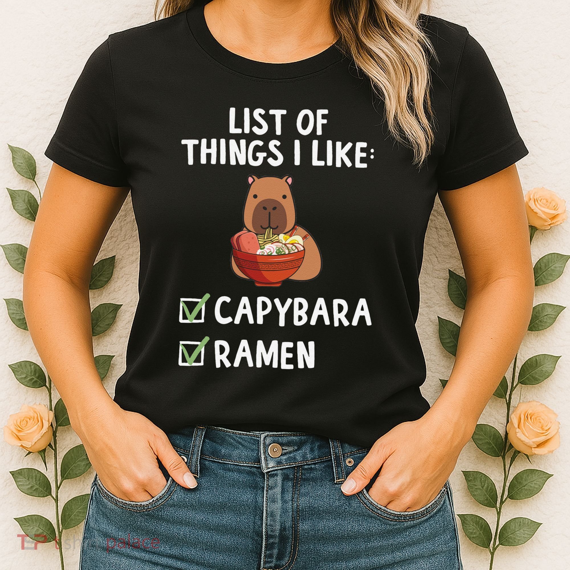 Things I Like Capybara Lover Capybara Girl Capybara Boy Women's T-Shirt