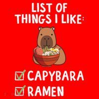 Things I Like Capybara Lover Capybara Girl Capybara Boy Santa Hat thumb 1