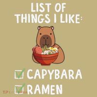 Things I Like Capybara Lover Capybara Girl Capybara Boy Sweatshirt thumb 2