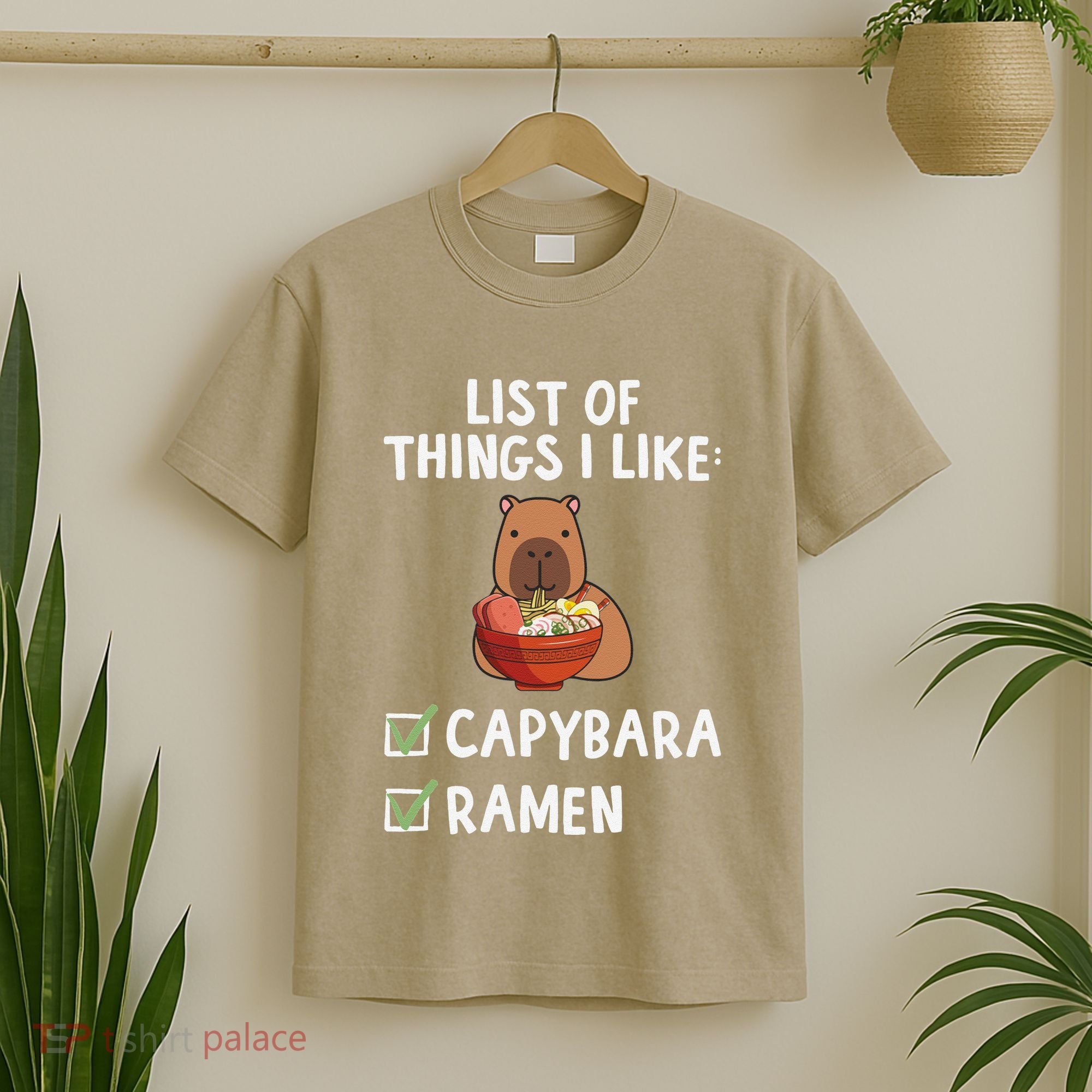 Things I Like Capybara Lover Capybara Girl Capybara Boy T-Shirt