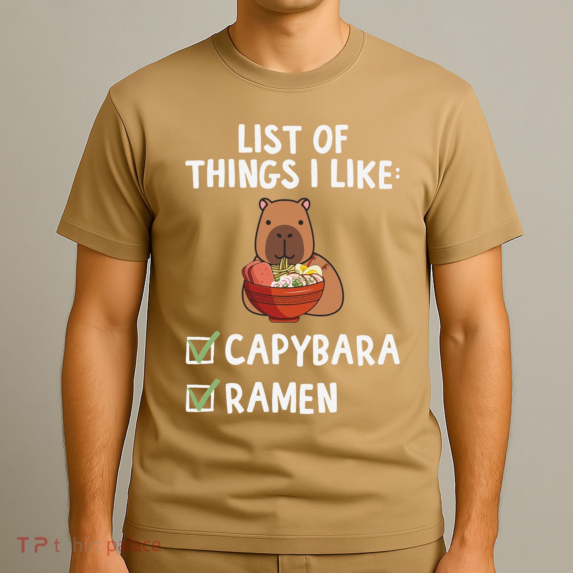 Things I Like Capybara Lover Capybara Girl Capybara Boy T-Shirt