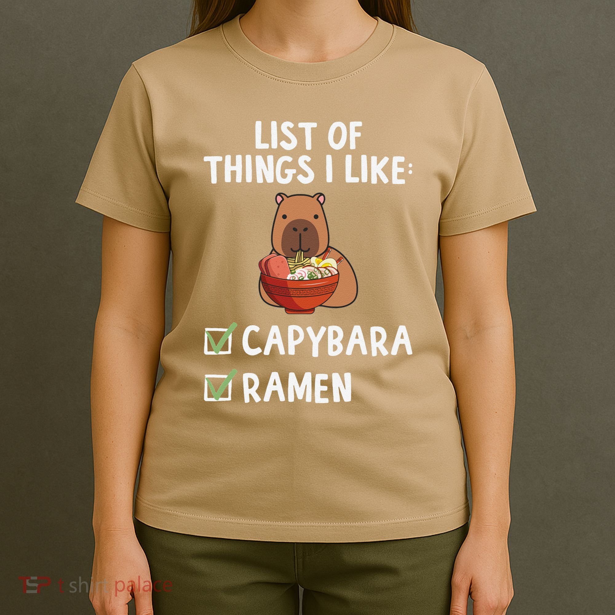 Things I Like Capybara Lover Capybara Girl Capybara Boy T-Shirt