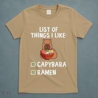 Things I Like Capybara Lover Capybara Girl Capybara Boy T-Shirt thumb 5