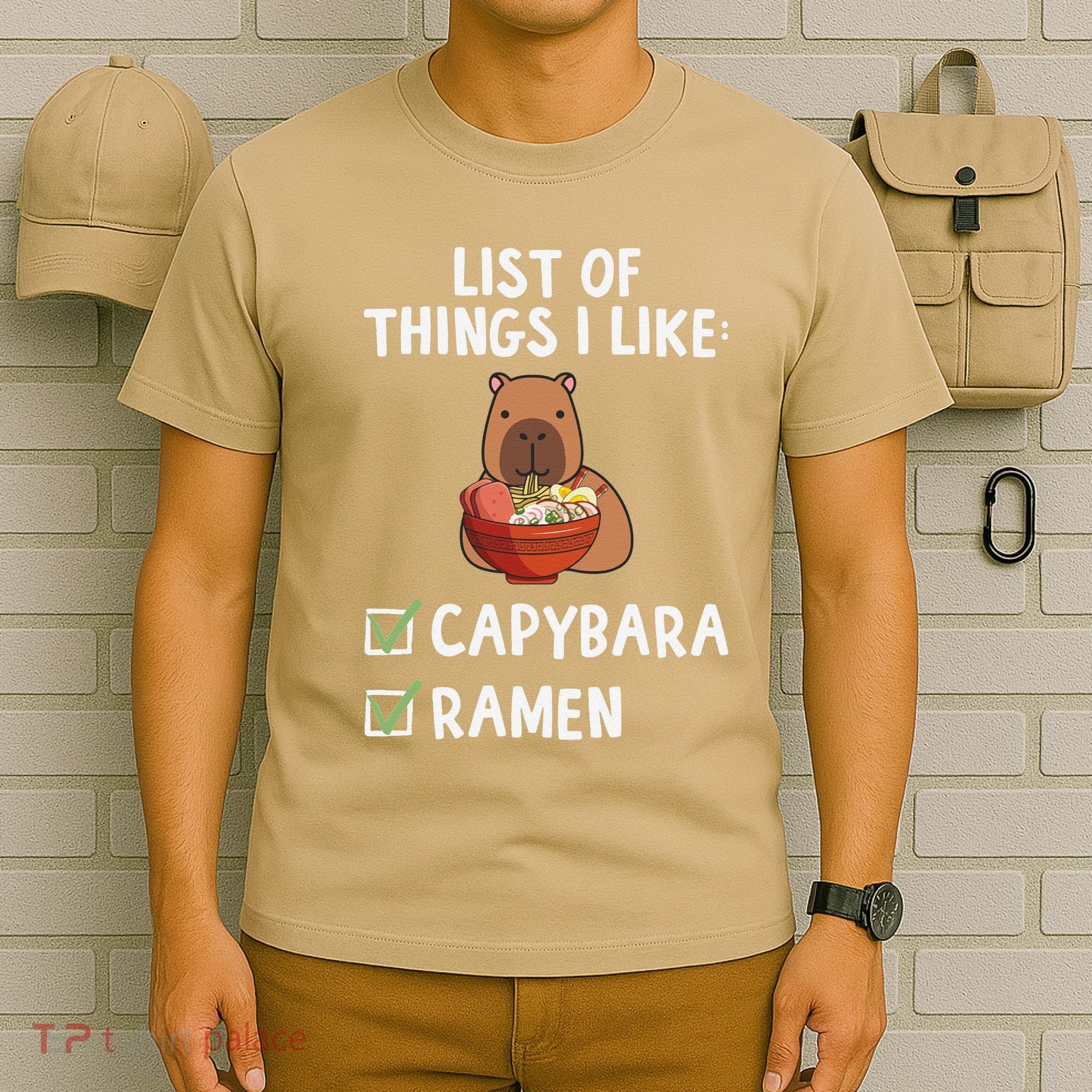 Things I Like Capybara Lover Capybara Girl Capybara Boy T-Shirt