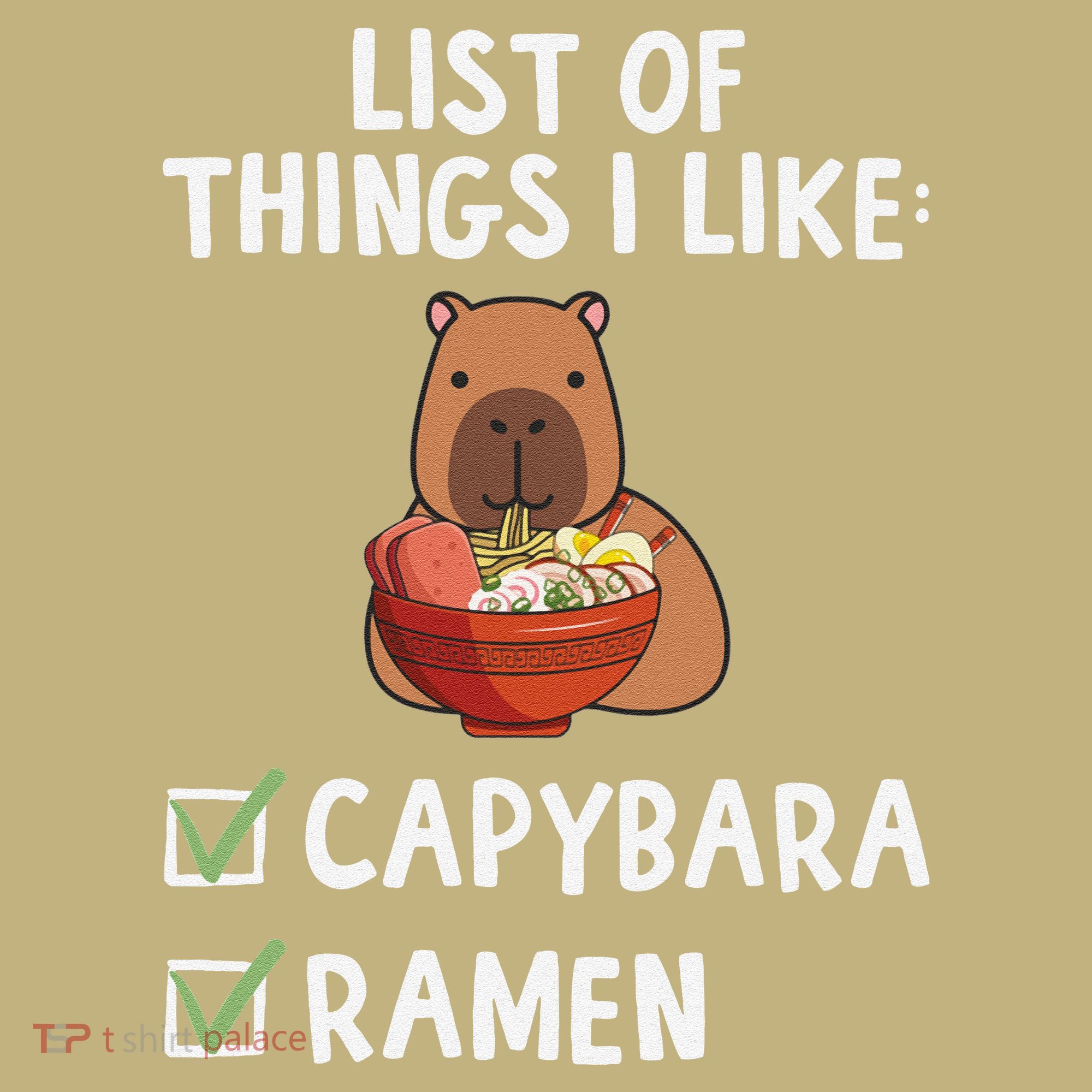 Things I Like Capybara Lover Capybara Girl Capybara Boy Mousepad