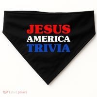 Trivia I Love Trivia Jesus And Trivia For Trivia Night USA-Made Doggie Bandana thumb 0